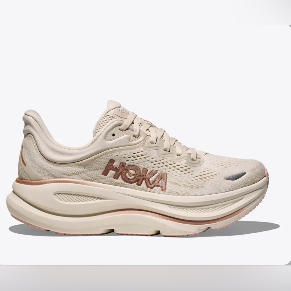 Hoka Bondi 9 - Oat Milk / Rose Gold
